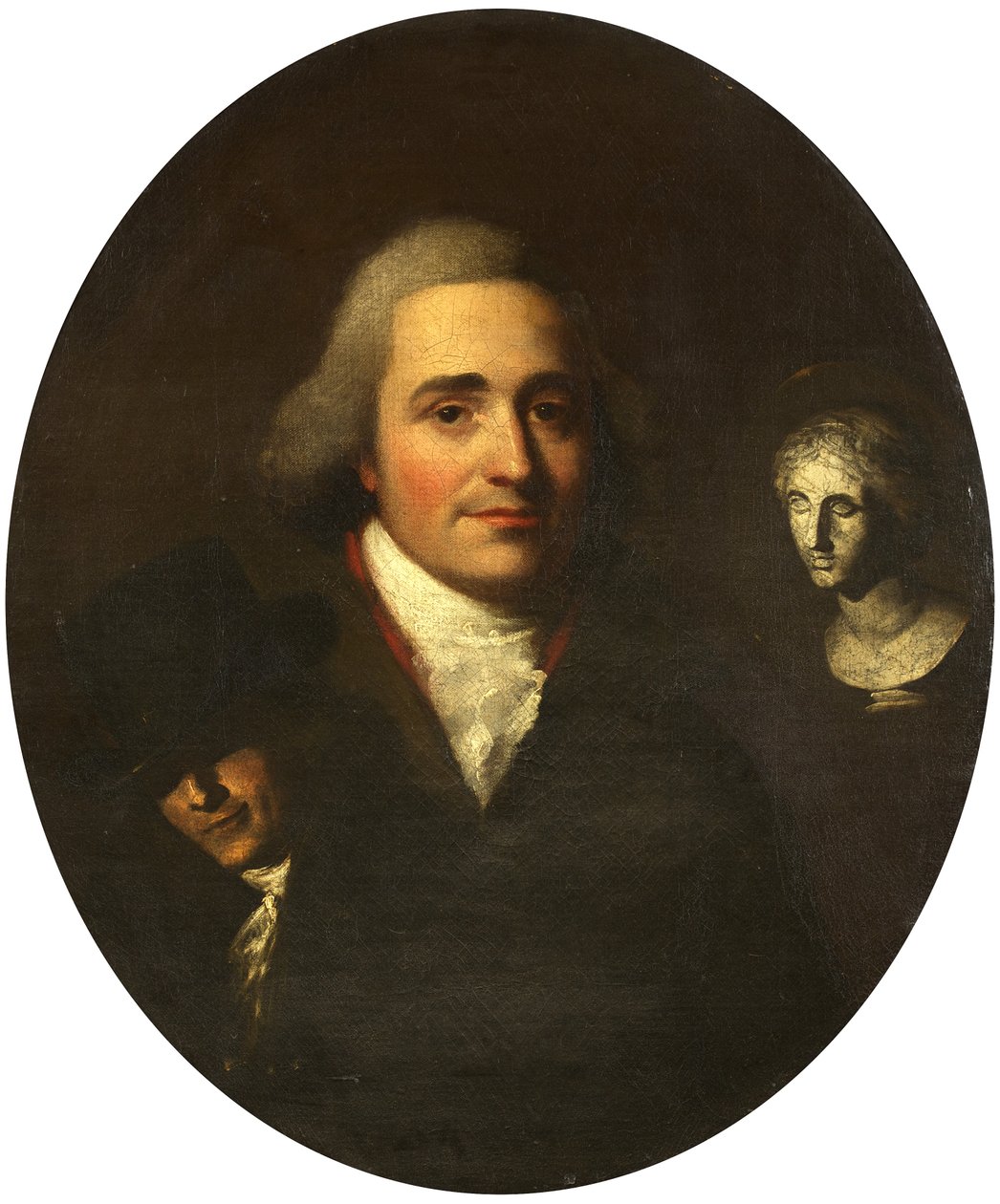 Bir Heykeltıraş Portresi, c.1765 (tuval üzerine yağlı boya) by British School