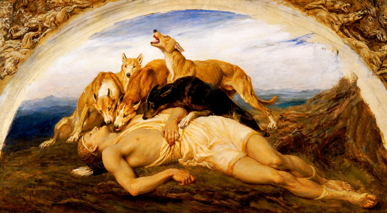Adonis Yaralı, 1887 by Briton Riviere