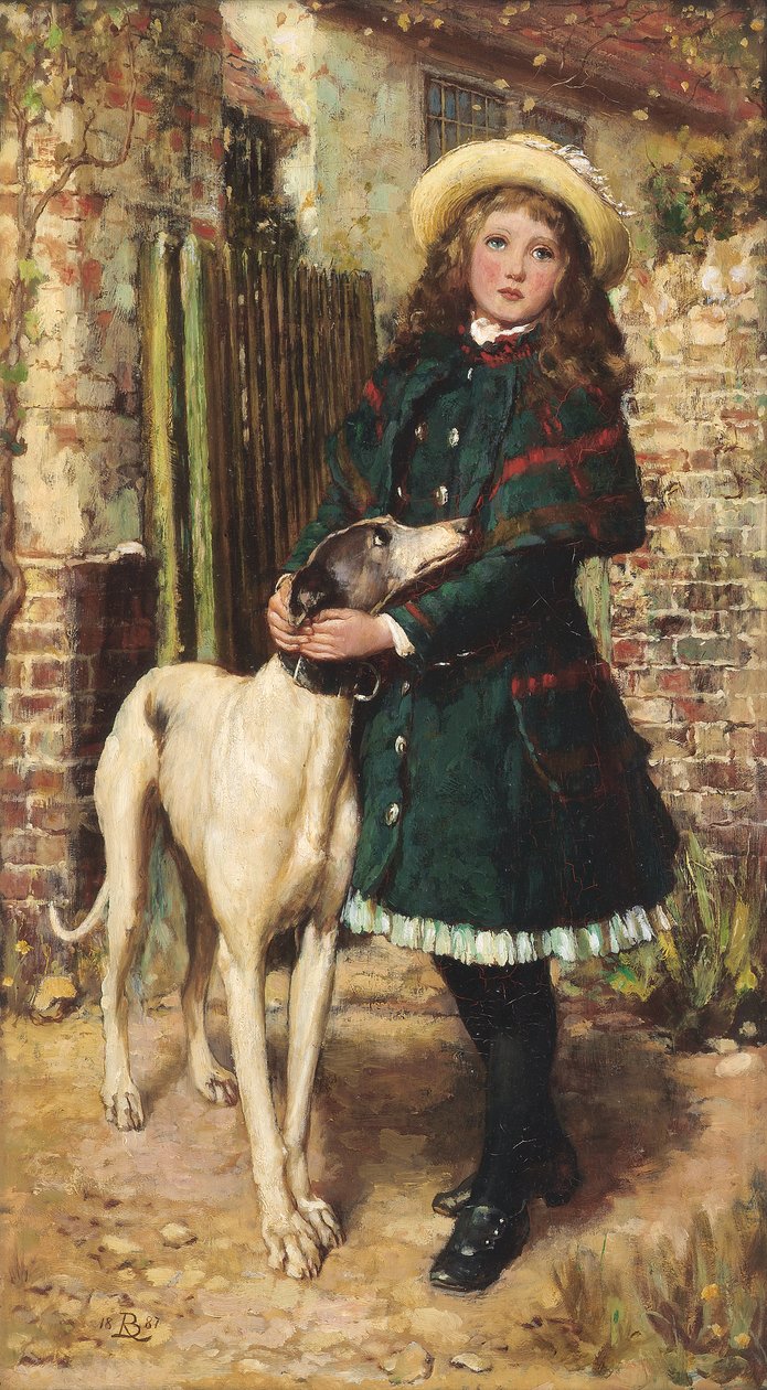 Bahçe kapısında, 1887 by Briton Riviere