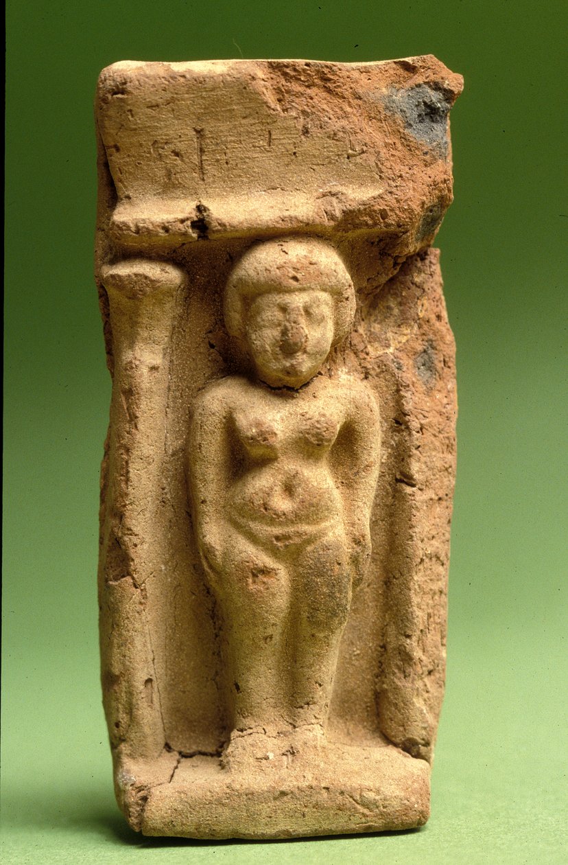 Aşera heykelciği, Kenanlı, MÖ 999-600 (kil) by Bronze Age