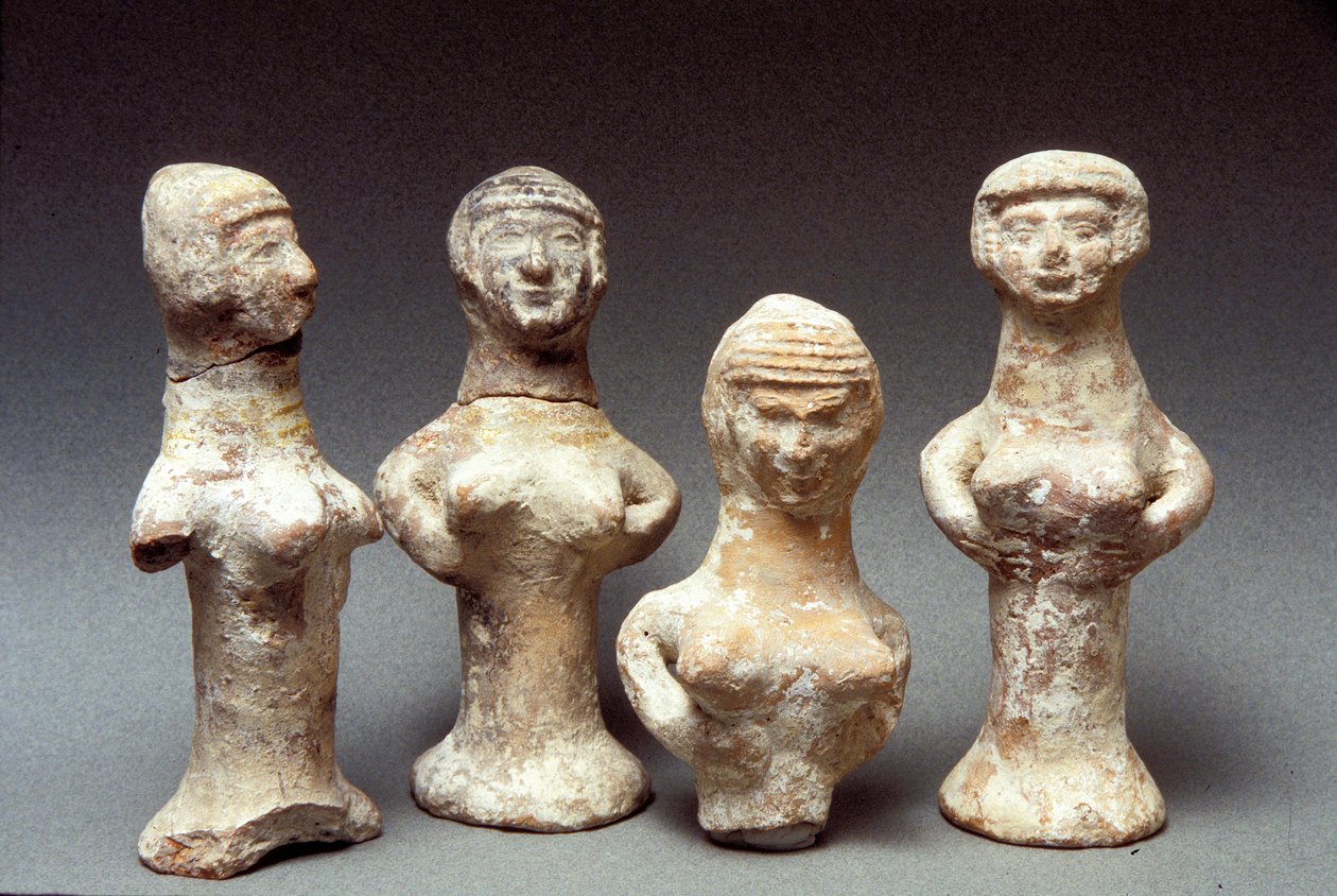 Aşera, Kenan, MÖ 999-600 heykelcikleri (kil) by Bronze Age