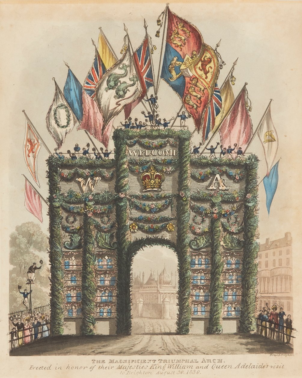 Kral William IV ve Kraliçe Adelaide için zafer takı by Bruce Brighton