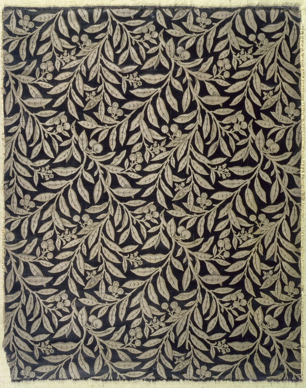Meyveler ve Yapraklar, Warner & Ramin tarafından yapılmıştır, c.1875 (dokuma ipek doku) by Bruce James Talbert