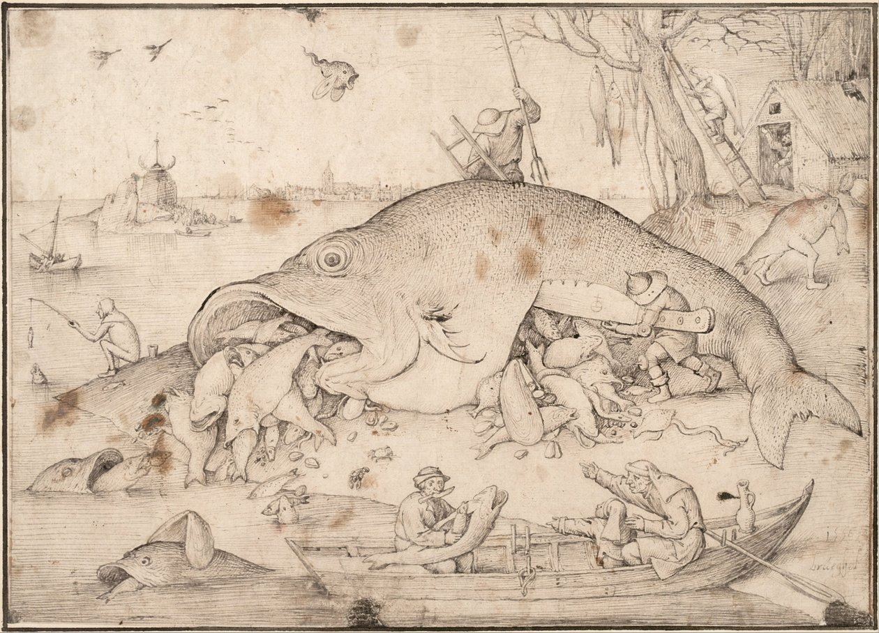 Büyük Balık Küçük Balığı Ye, 1556 by Bruegel