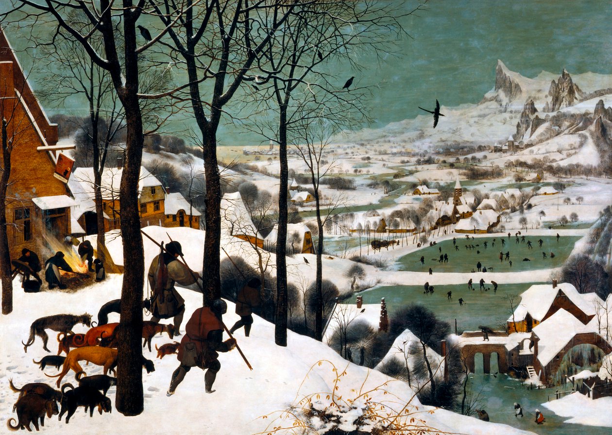 Kar Kışında Avcılar, 1565 by Bruegel
