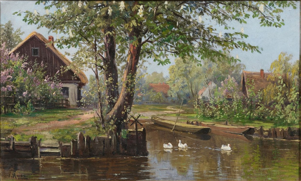 Lübbenau yakınlarındaki Spreewald Lehde