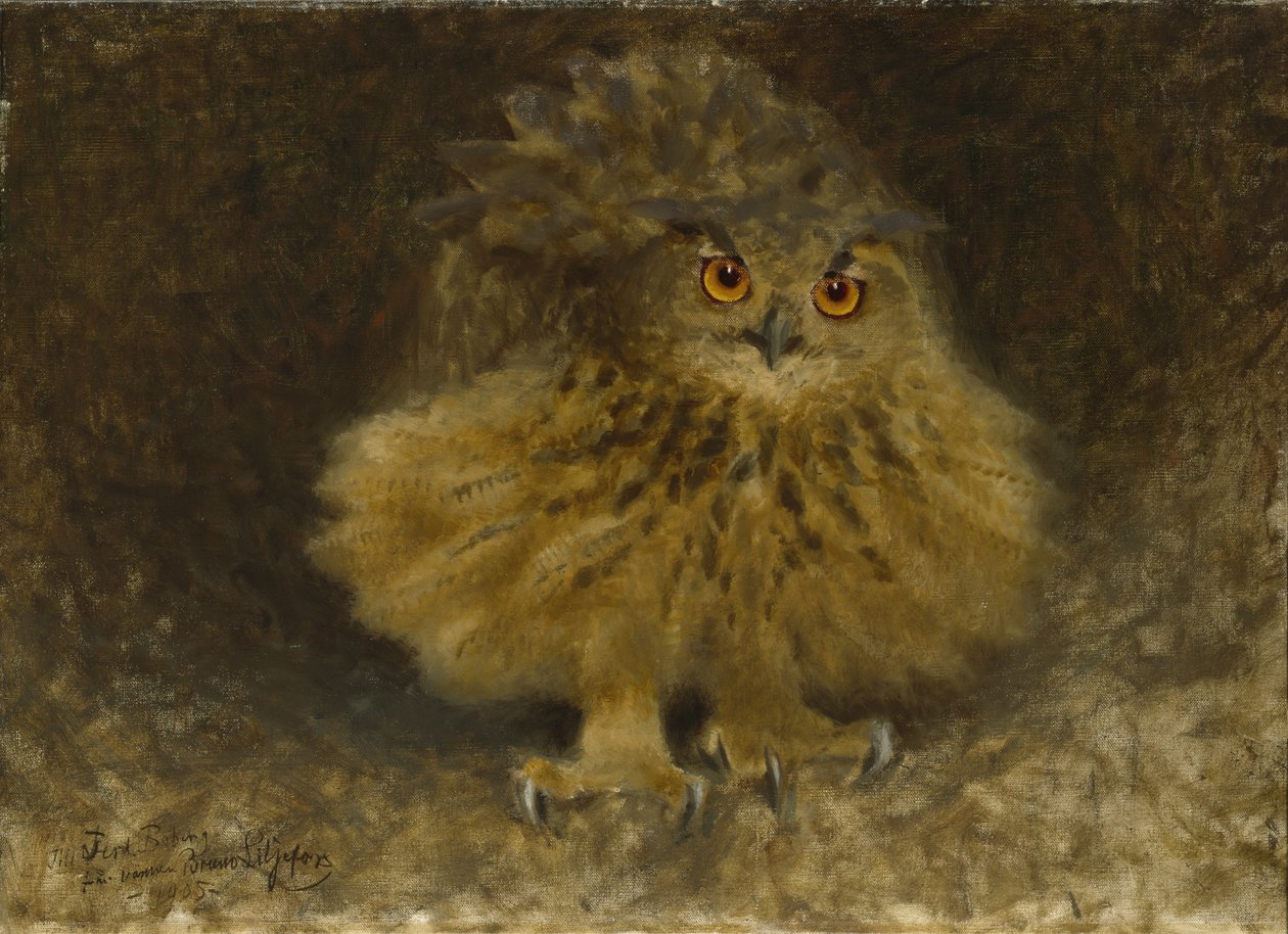 Bir Kartal Baykuşu, 1905 by Bruno Andreas Liljefors