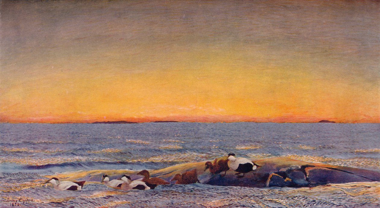 Gün doğumu, 1896 by Bruno Andreas Liljefors
