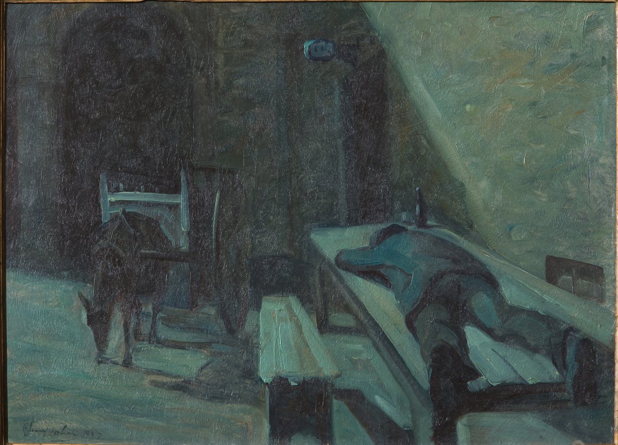 Sarhoş (kontrplak üzerine yağ) by Bruno Semprebon