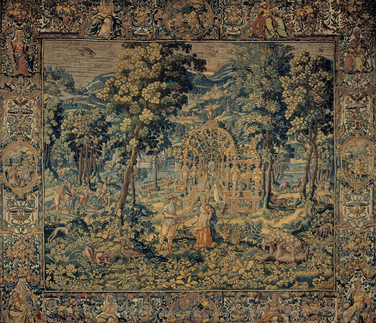 Vertumnus ve Pomona by Brussels Manufactory