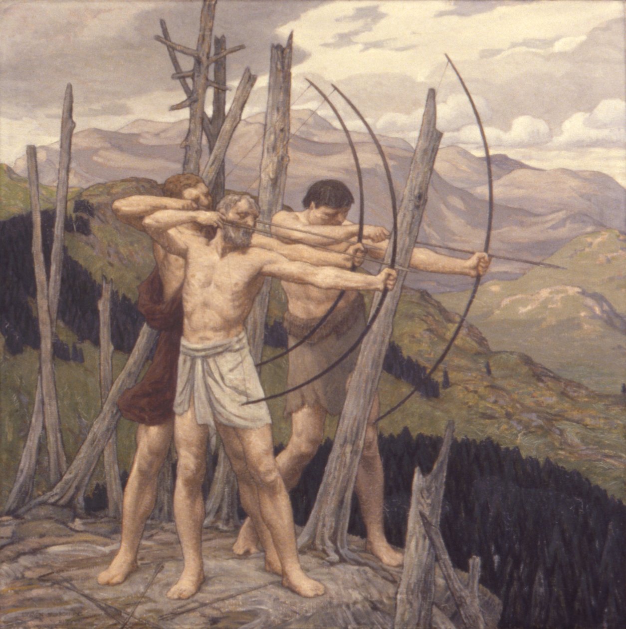 Okçular, 1917. by Bryson Burroughs