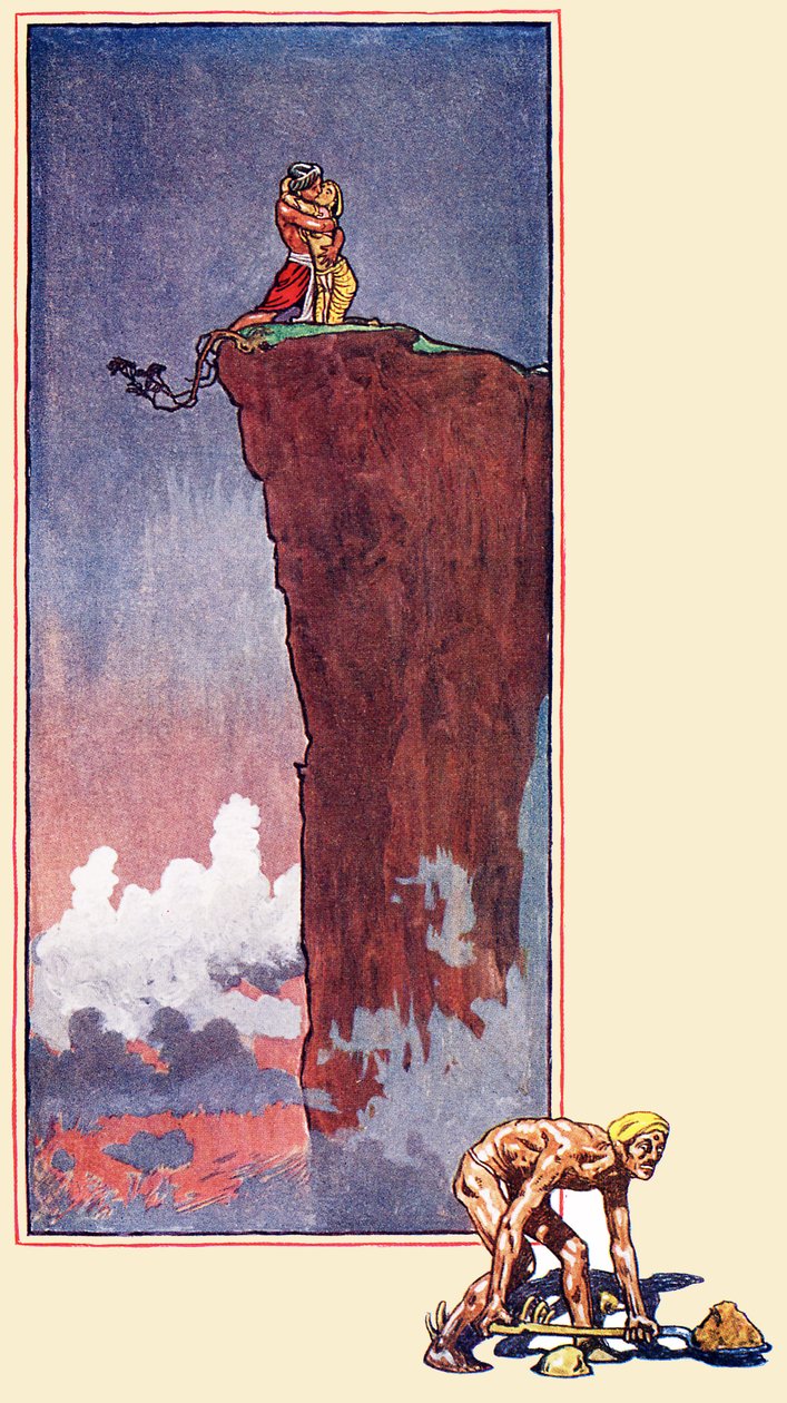 'Kıtlık Şarkısı', Kama Bahçesi'nden bir şiir. by Byam Shaw