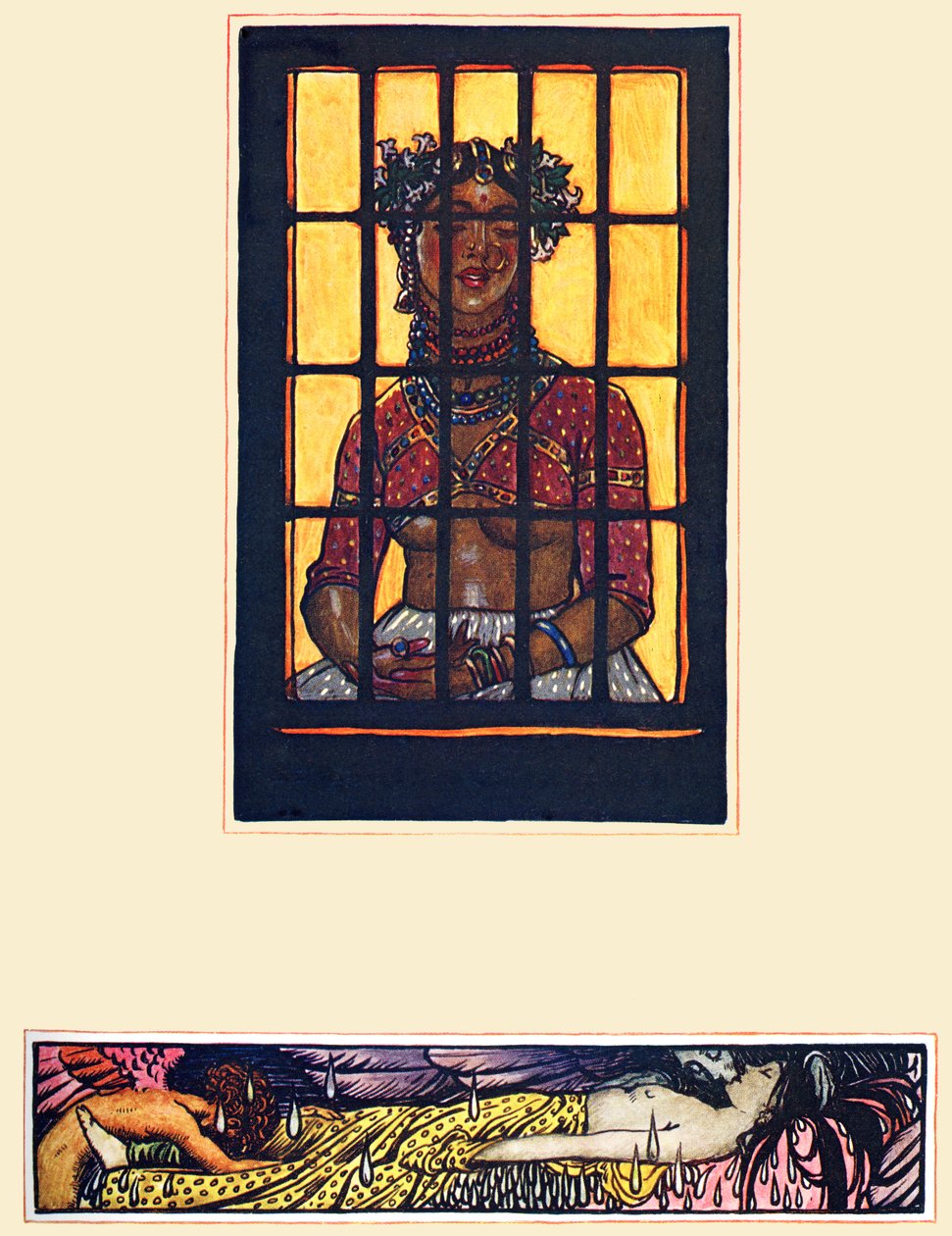 Kama Bahçesi'nden 'Lilavanti'nin Öyküsü'. by Byam Shaw