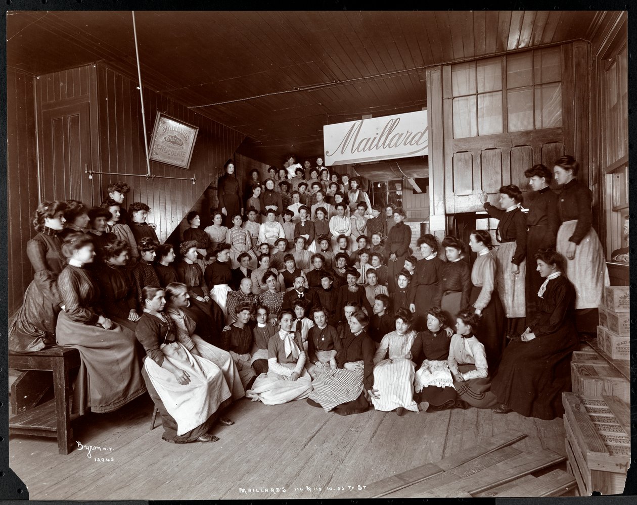 Maillard's Chocolate Manufacturers, 116-118 West 25th Street, New York, 1902 (gümüş jelatin baskı) by Byron Company