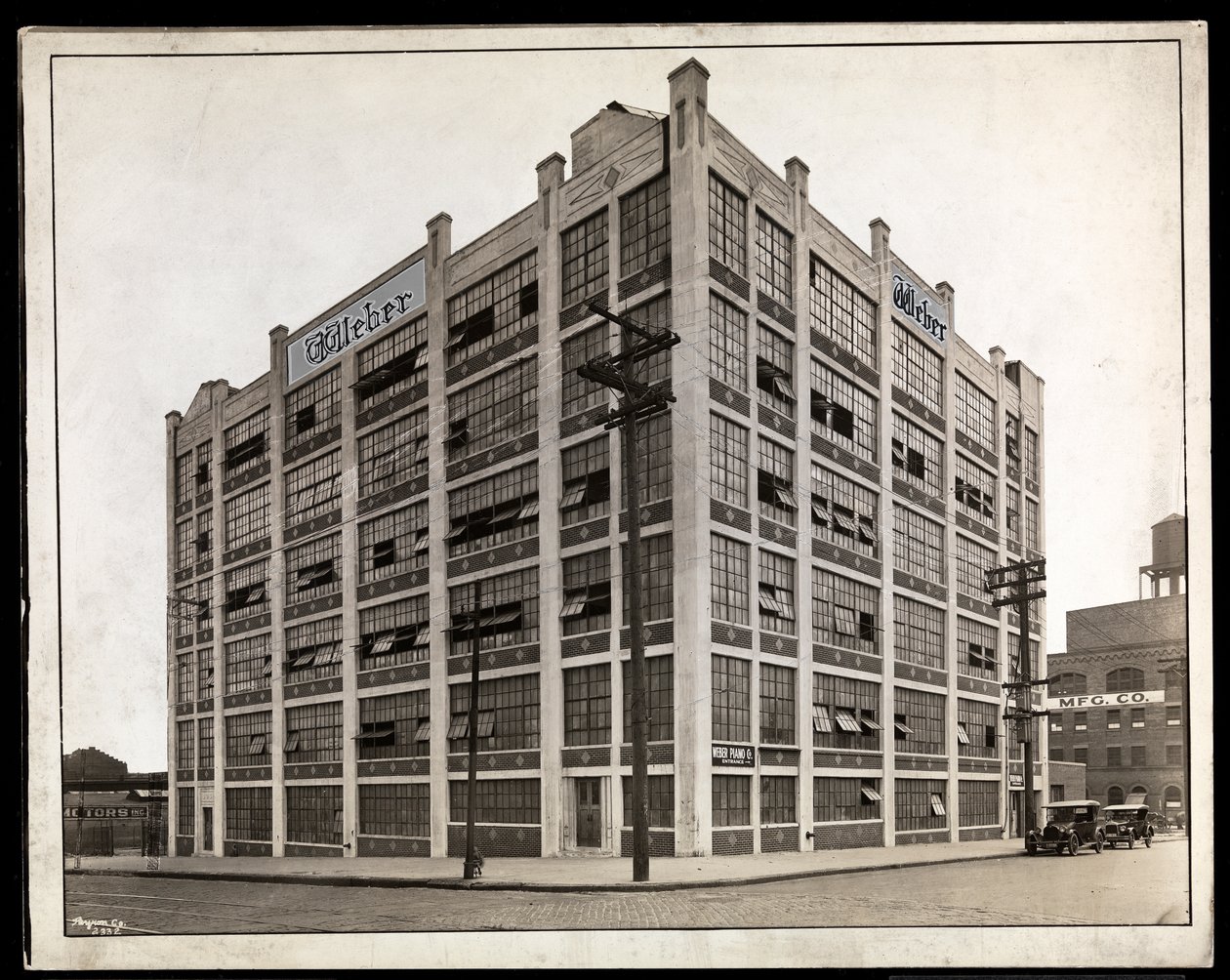 The Aeolian Company fabrikası, 138th Street ve Willow Avenue, Bronx, New York, 1924 (gümüş jelatin baskı) by Byron Company