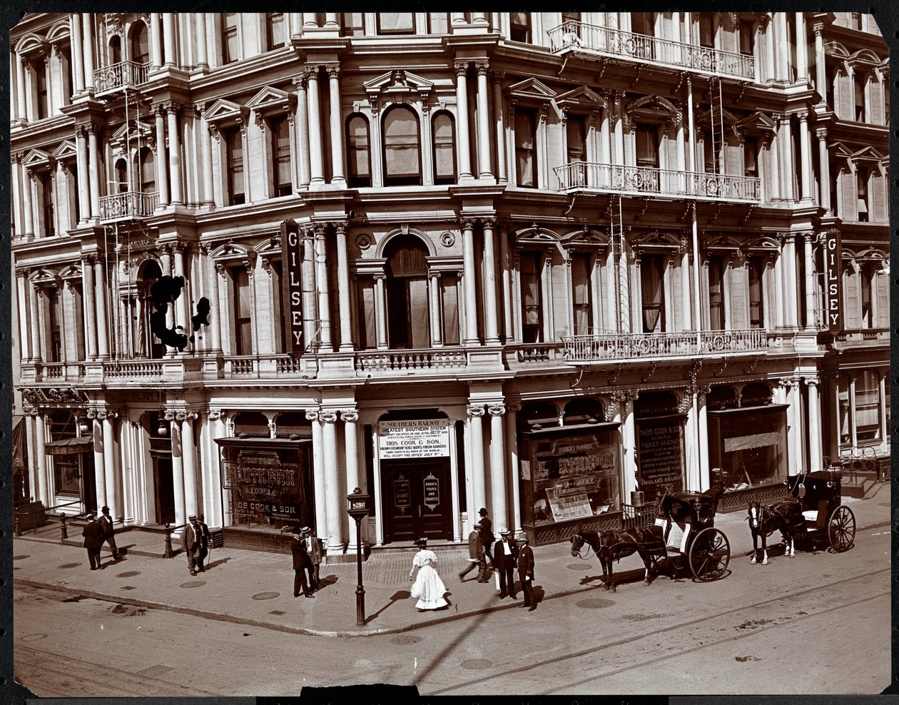 Gilsey House, Broadway ve 29th Street, New York, c.1905 (gümüş jelatin baskı) by Byron Company