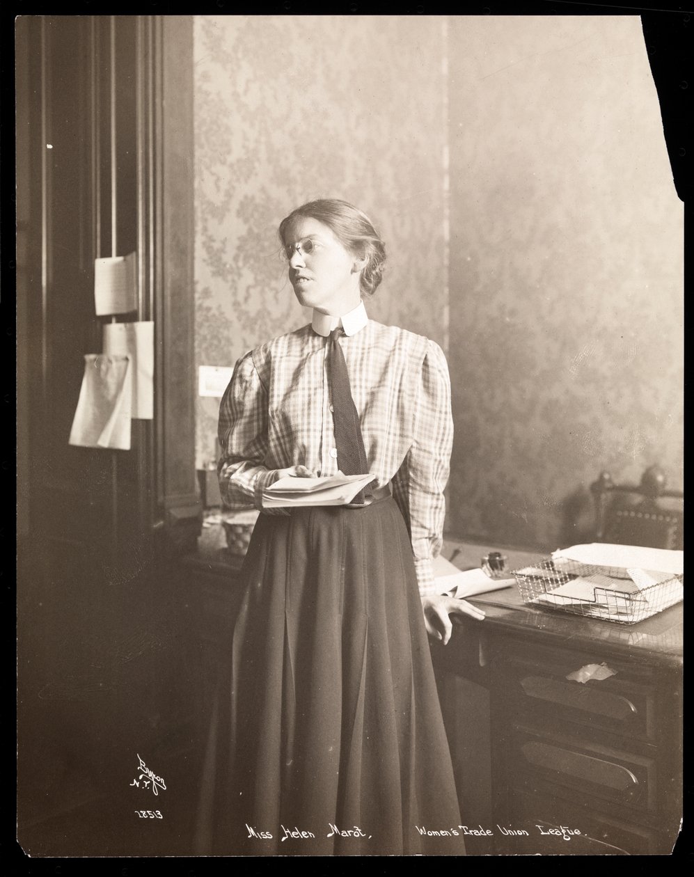 Bayan Helen Marot, 1904 (gümüş jelatin baskı) by Byron Company
