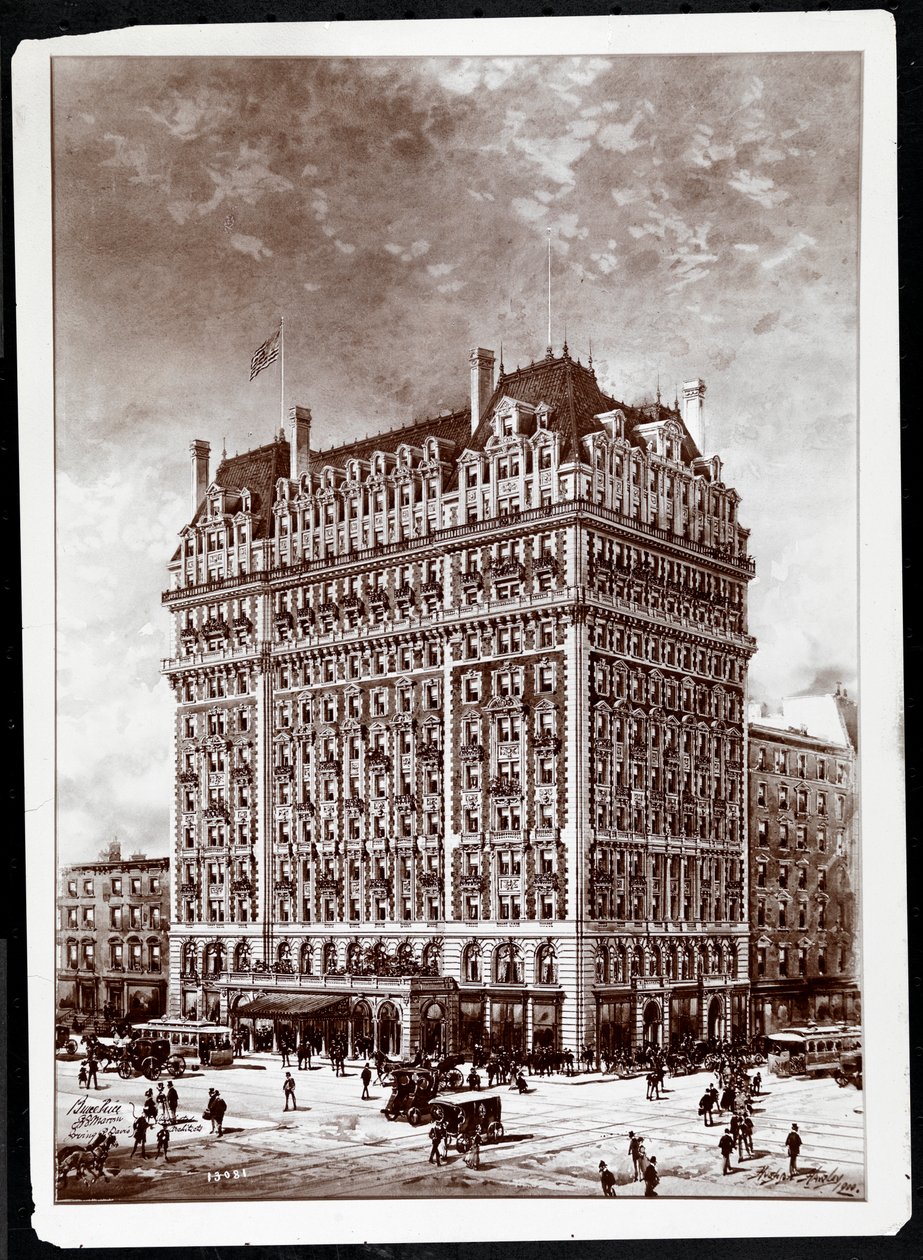 Hotel Knickerbocker, güney doğu köşesi, 42nd Street ve Broadway, New York, 1900, Hughson Frederick Hawley (1850-1936) tarafından 1902
