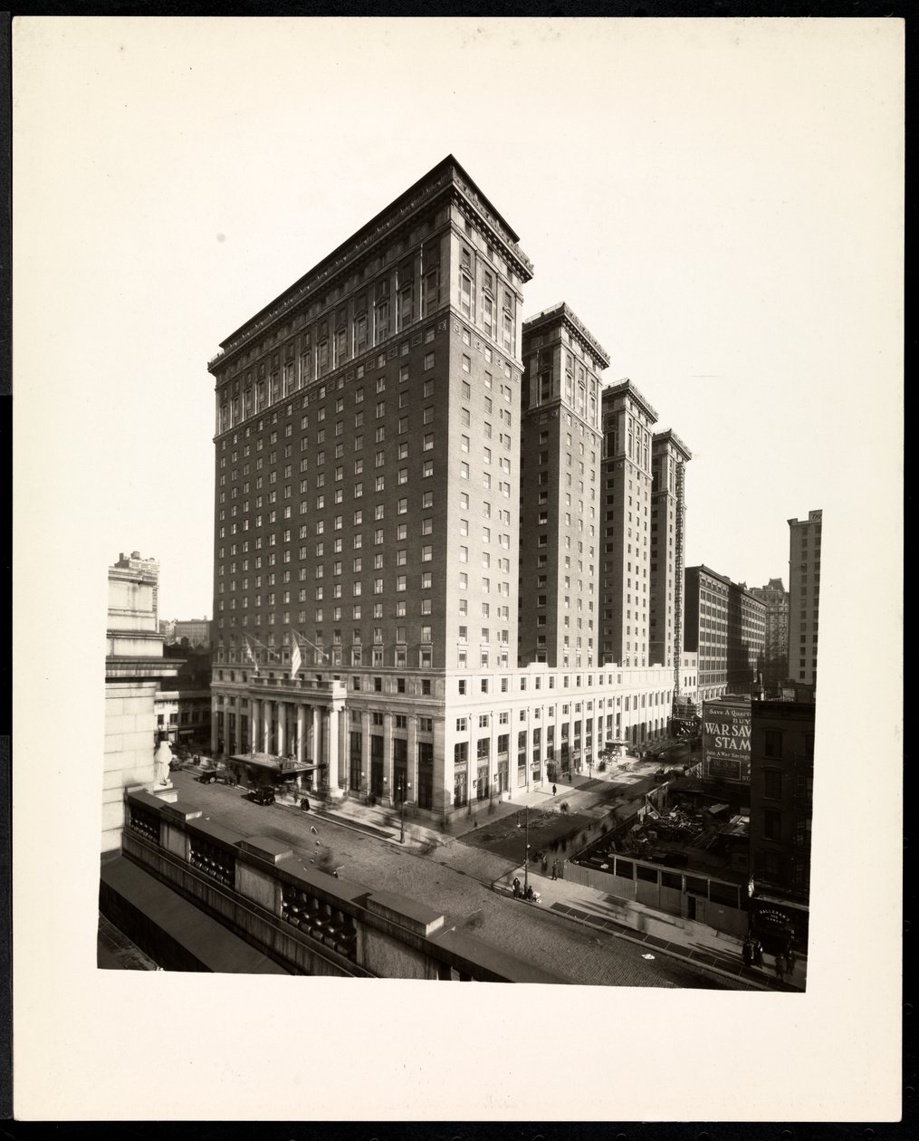 The Hotel Pennsylvania, 7th Avenue ve 32nd Street, New York, 1919 (gümüş jelatin baskı) by Byron Company