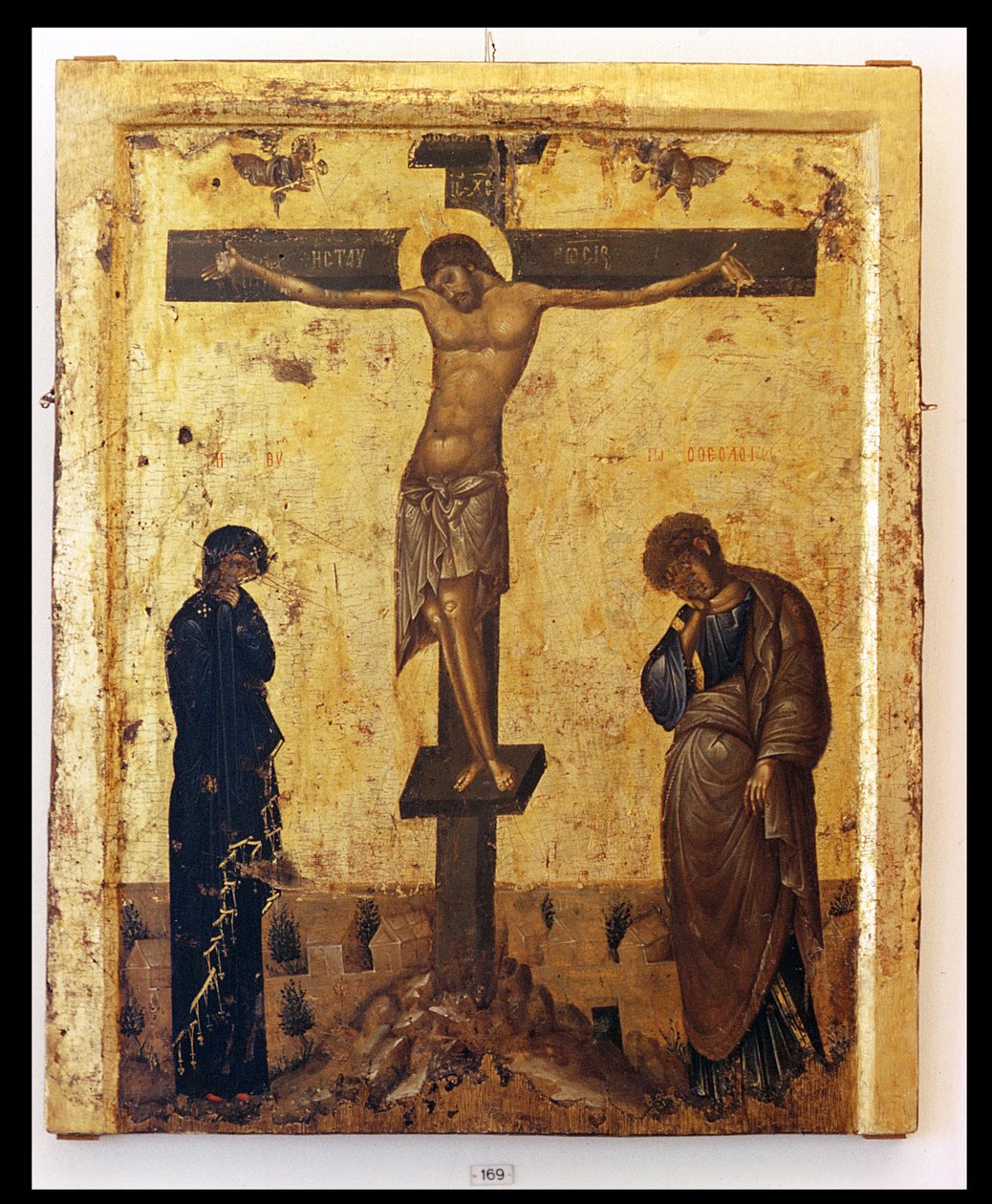Çarmıha germe simgesi (panelde sıcaklık) by Byzantine