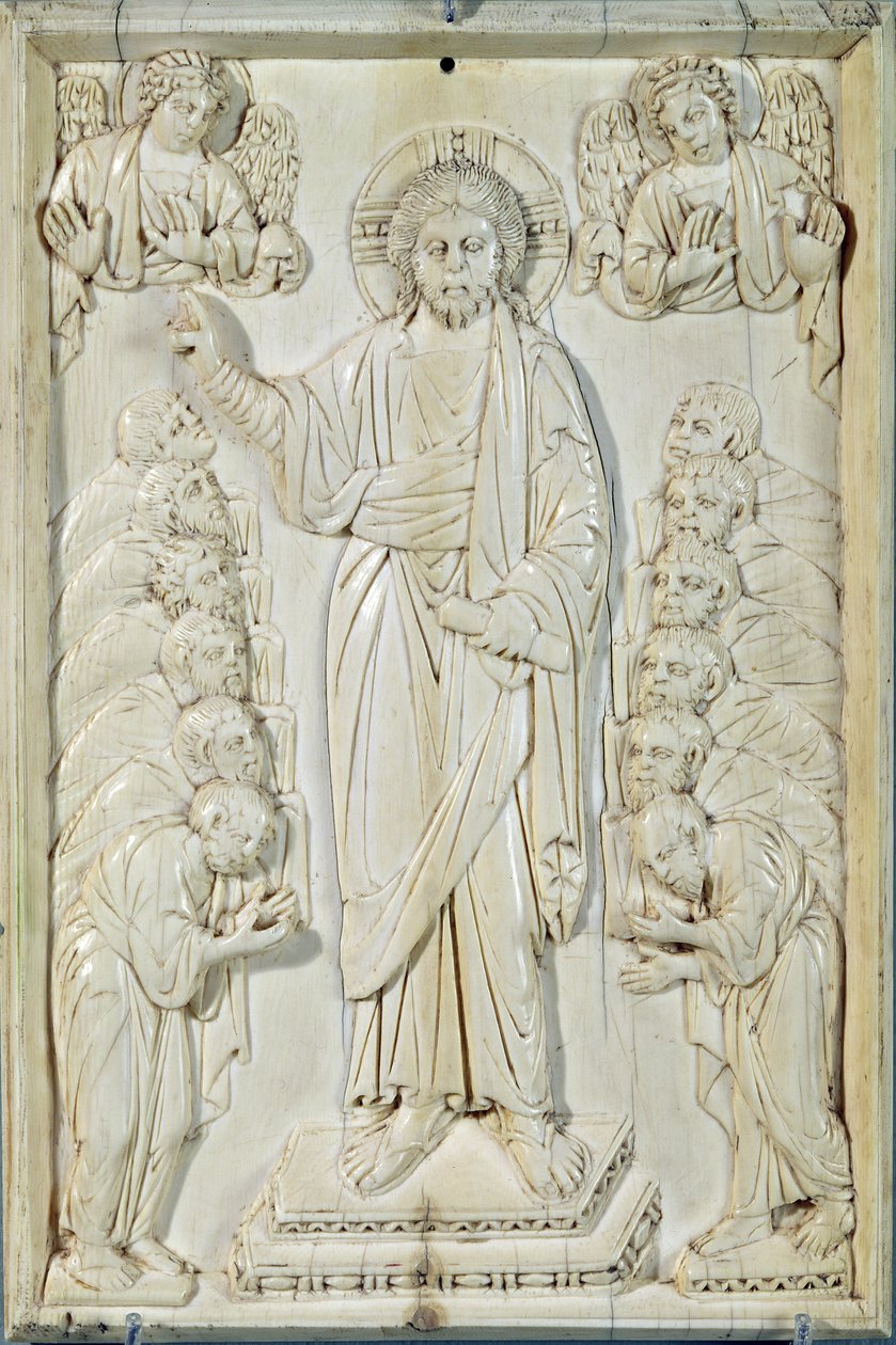 İsa'nın Havarileri kutsadığını gösteren plaket, Konstantinopolis by Byzantine