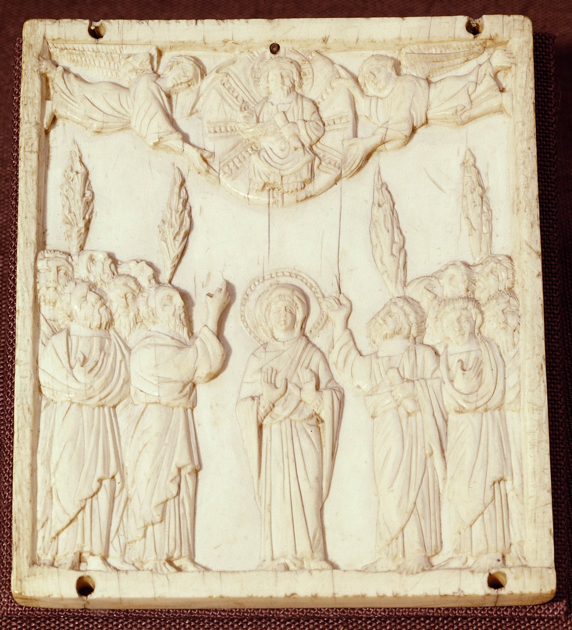 Yükselişi tasvir eden plak, muhtemelen bir kitap kapağından, 11. yüzyılın başlarında by Byzantine