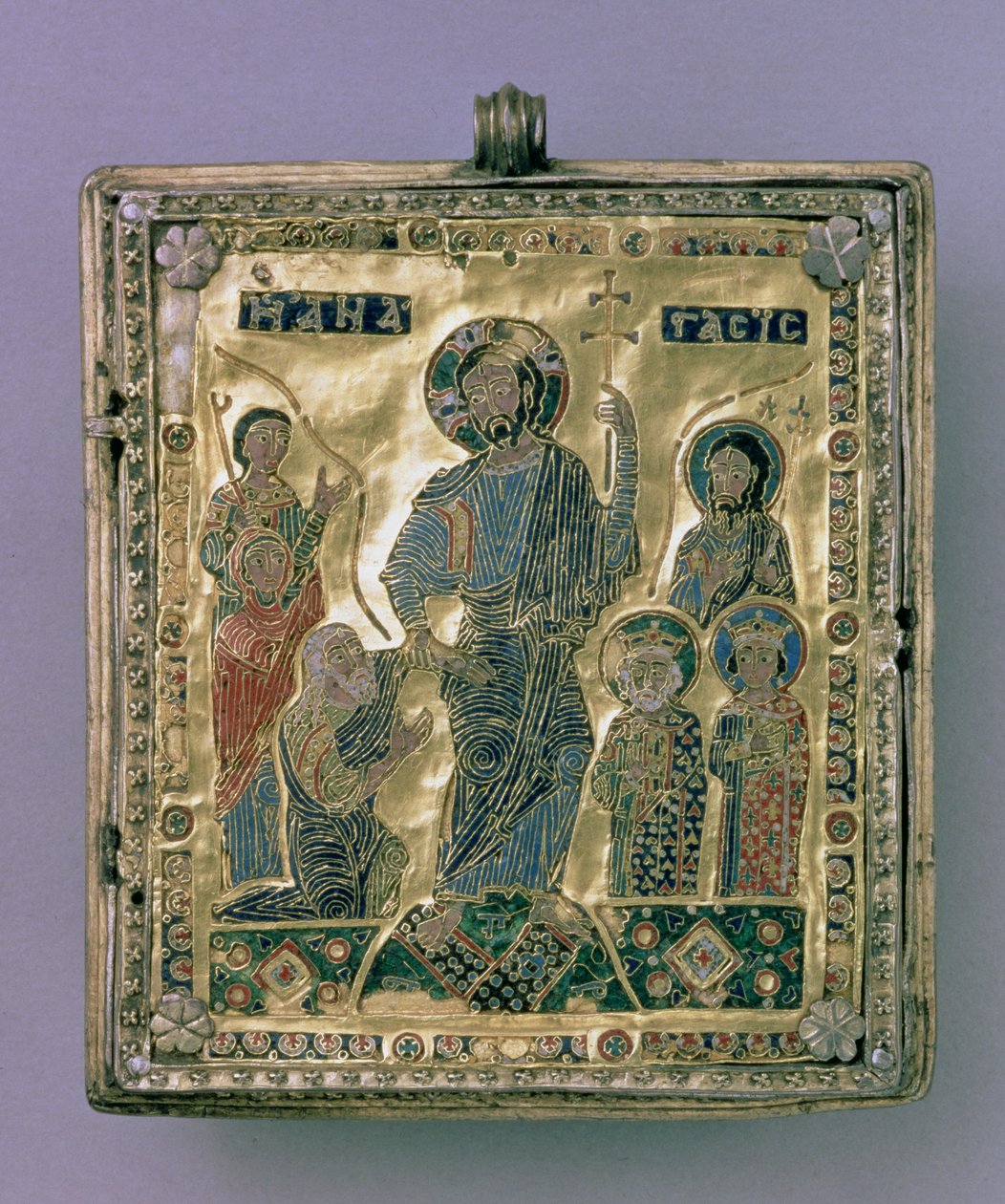 Anastasis (altın ve emaye) by Byzantine