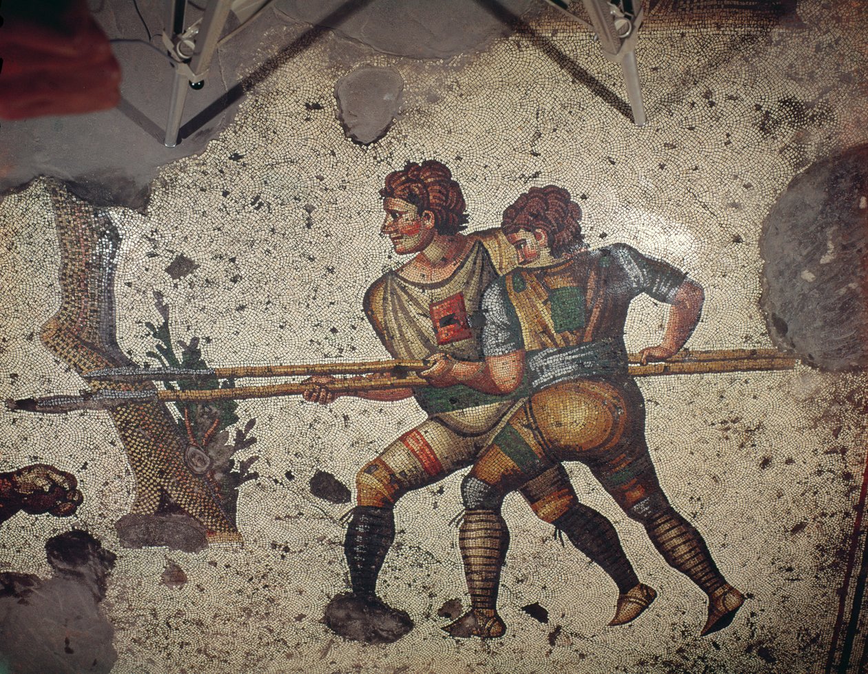 Kaplanla Dövüşen İki Adam, Büyük İmparatorluk Sarayı