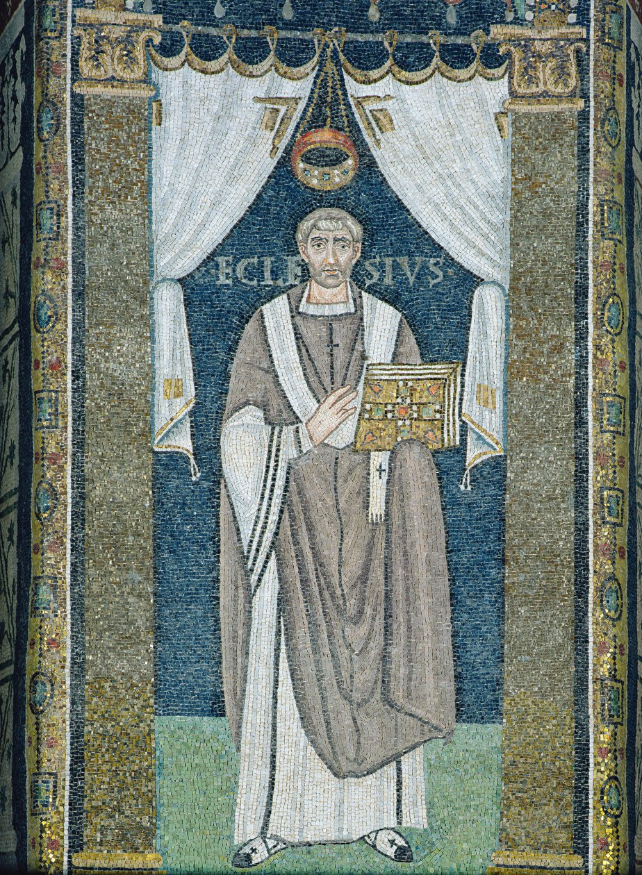 Ecclesio, Ravenna piskoposu (mozaik) by Byzantine School