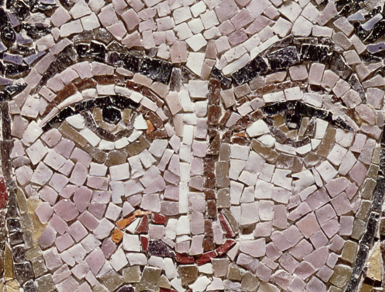 İmparator I. Justinian (483-565) c.547 AD (mozaik) (140283 detayı) by Byzantine School