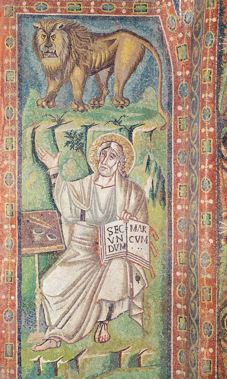 Aziz Mark Evangelist (mozaik) by Byzantine School