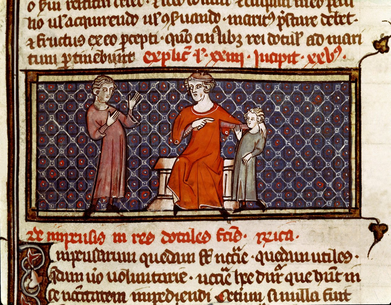 Bir çocuğun evlat edinilmesi (minyatür by Byzantine
