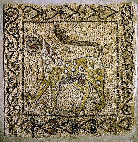 Benekli Panter, 1213 (mozaik) by Byzantine
