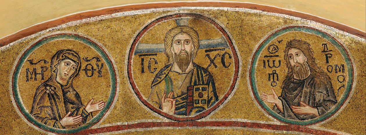 Deesis: İsa, Meryem Ana ve Vaftizci Yahya by Byzantine Byzantine