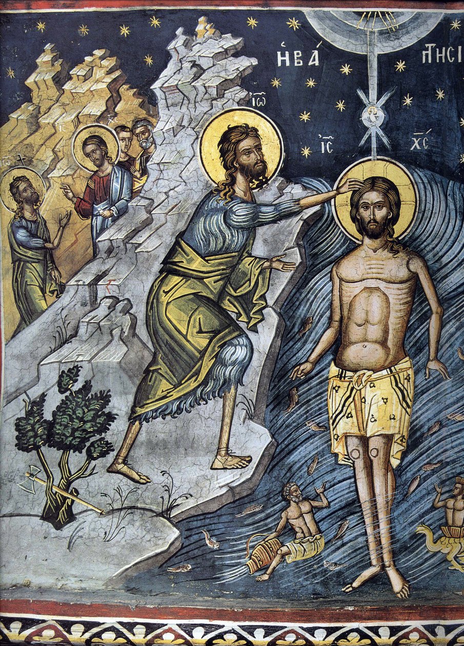 Epifani - Bizans Ustası - 16. yüzyıl - Fresk - Dionysiou manastırı, Athos Dağı by Byzantine Byzantine