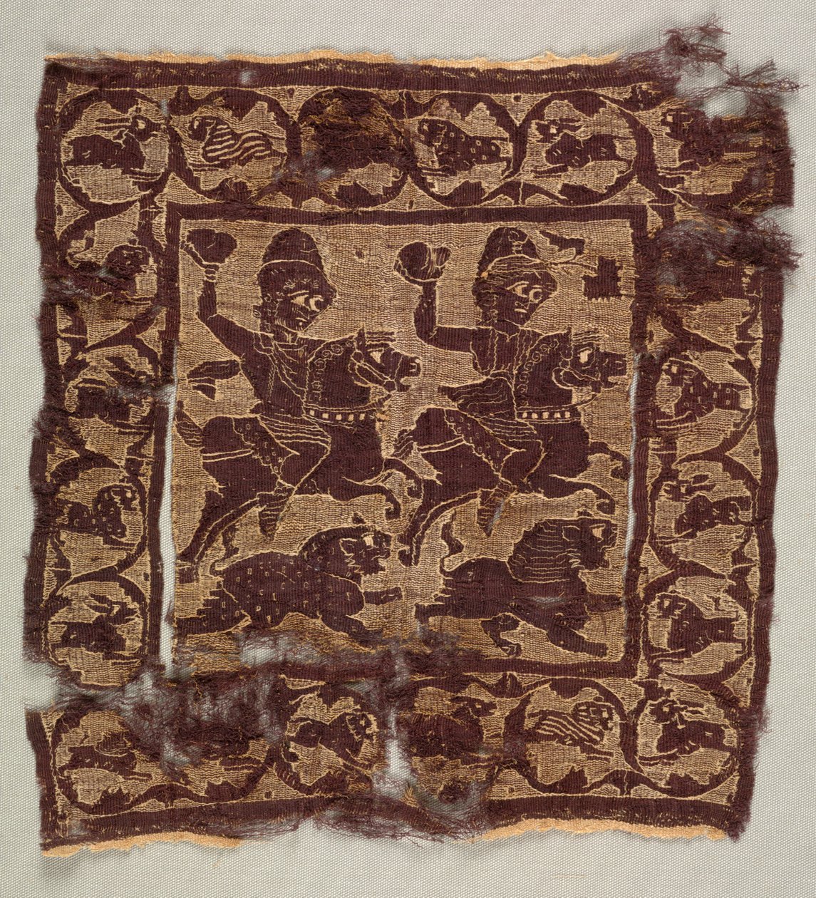Bir tunikten dekoratif kare by Byzantine PeriodEgyptian