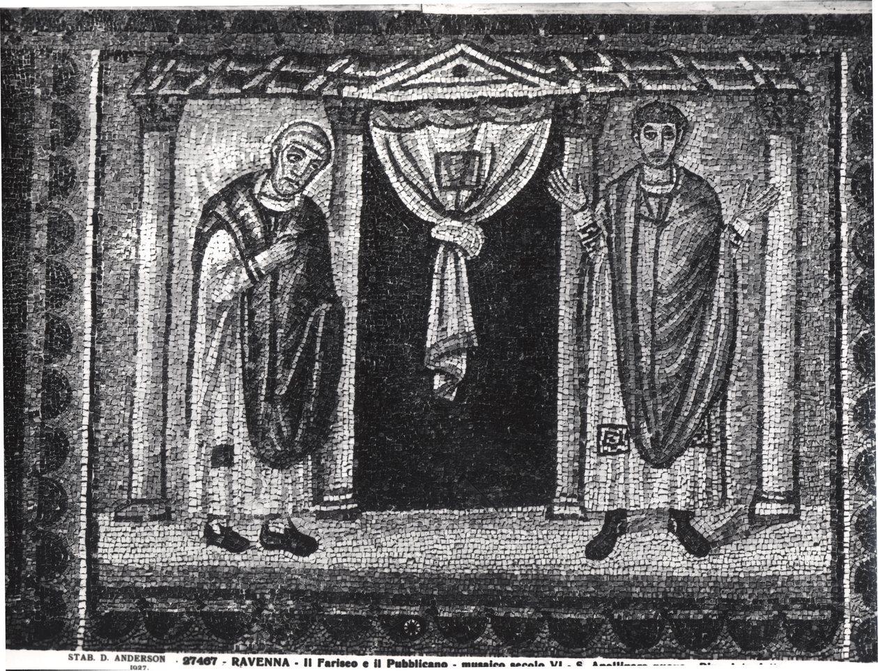 Ferisi ve Vergi Görevlisi Mesel (mozaik) by Byzantine School