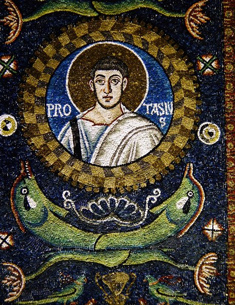 Aziz Protasio (mozaik) by Byzantine School