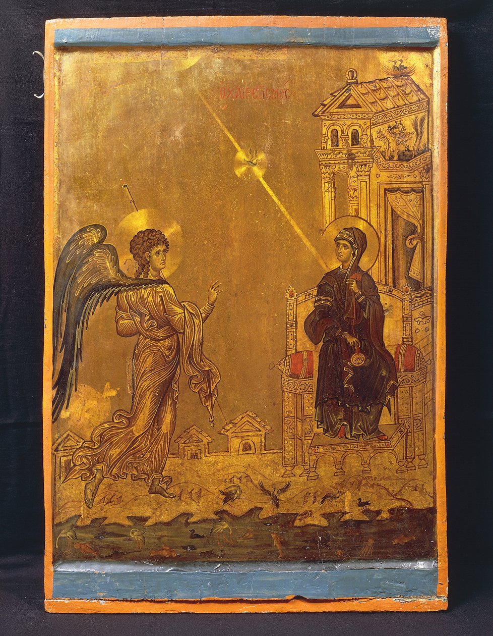 Müjde (panelde tempera) by Byzantine School