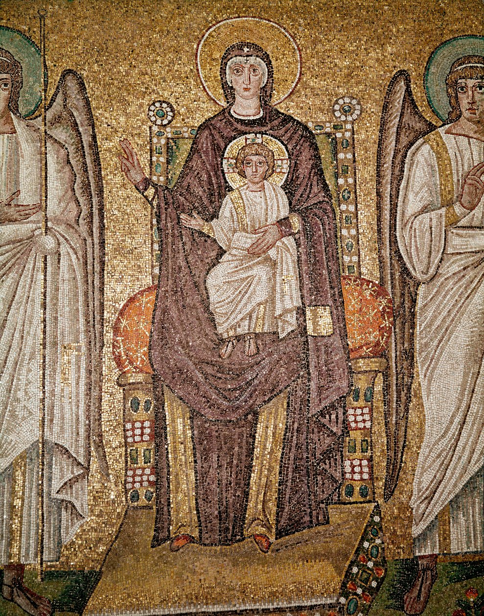 Bizans bakire (Mozaik detayı, 6. yy) by Byzantine School