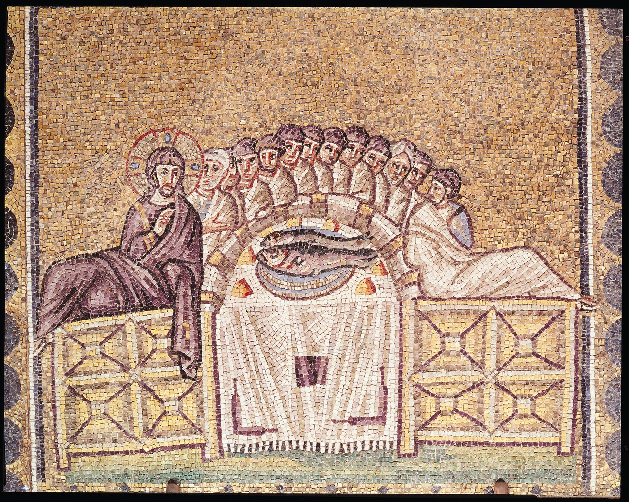 Son Akşam Yemeği (mozaik) by Byzantine School