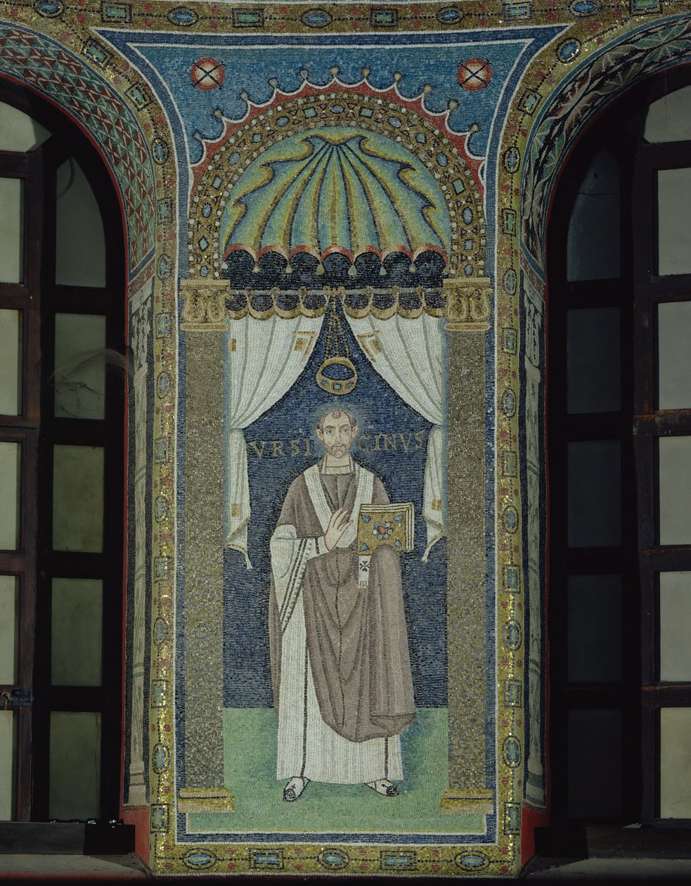 Ursicino, Ravenna piskoposu (mozaik) by Byzantine School