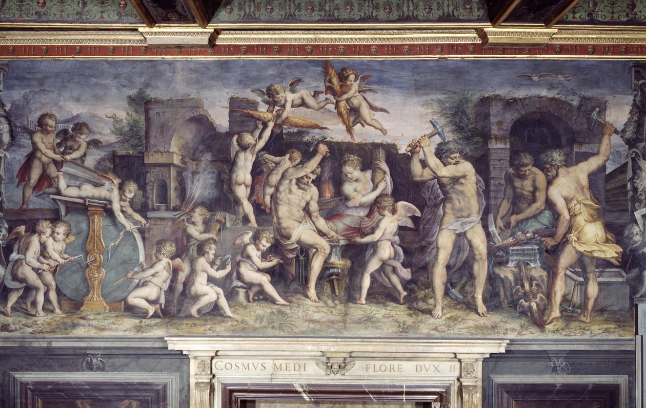 Vulkan Demirhanesi, 1555 by C. and Vasari, G. Gherardi