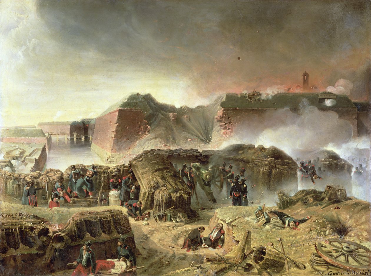Antwerp Kuşatması, 23 Aralık 1832 by C. Courtois d