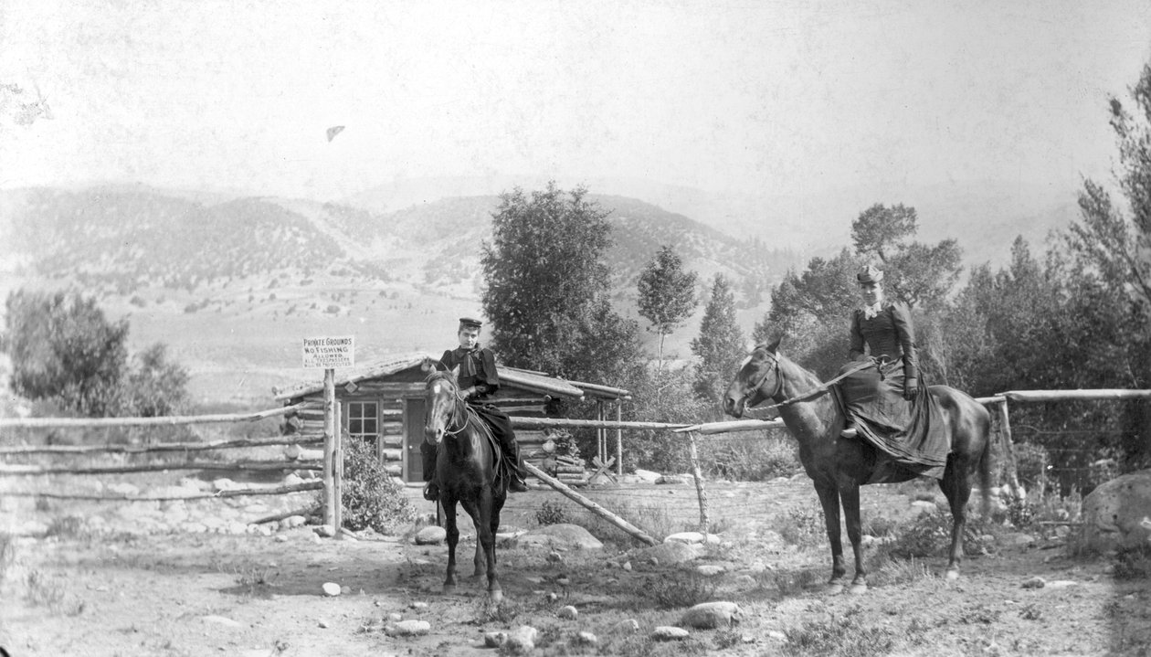 Bölge okulu, 1894 (bw fotoğraf) by C. Frank OKeefe