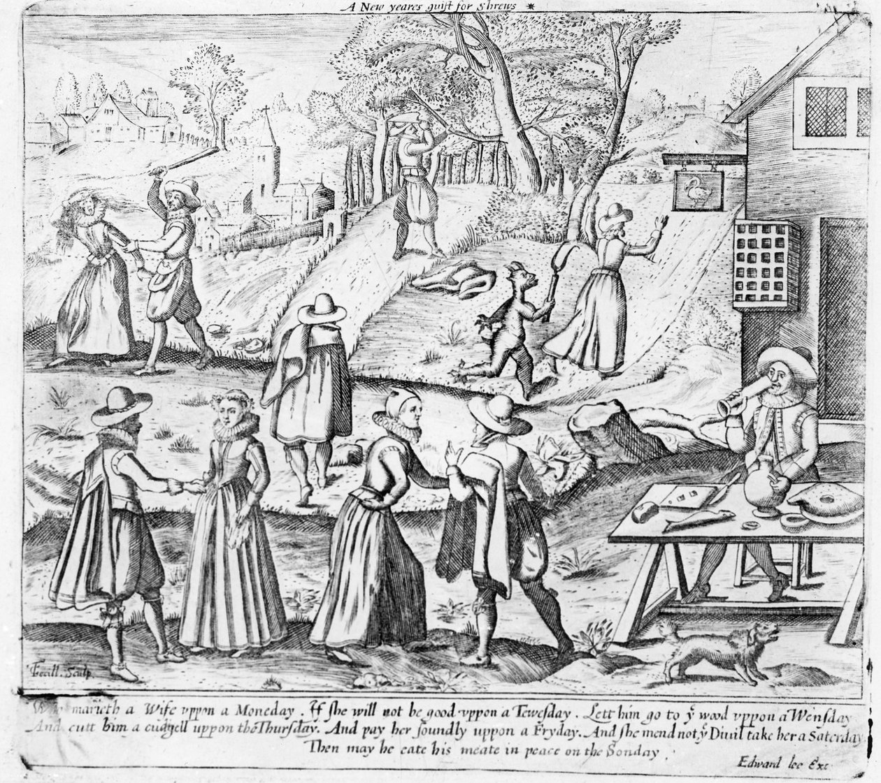 Shrews için Yeni Yıl Hediyesi, pub. Edward Lee, c.1620 tarafından by C. Terill