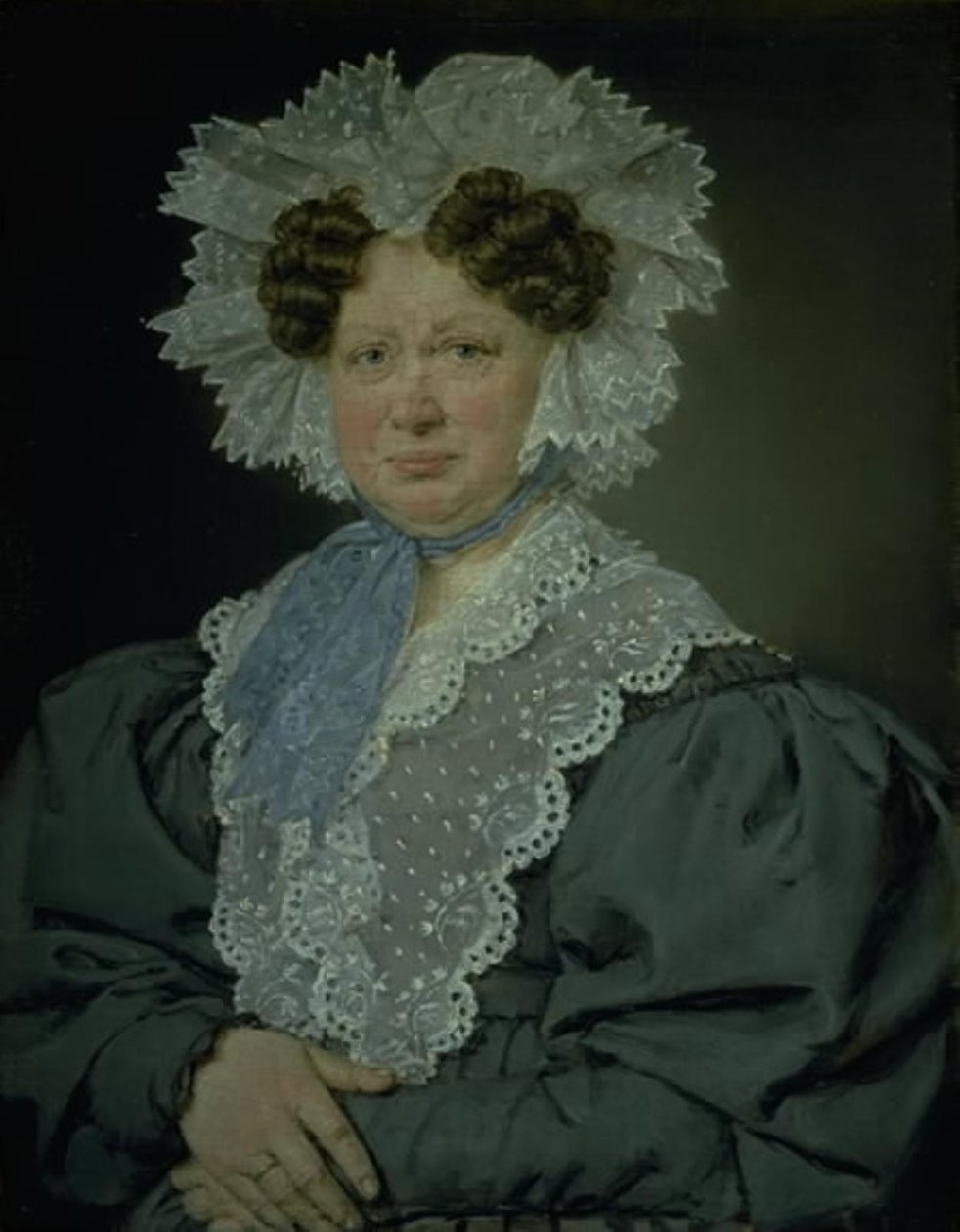 Chamberlain Kirsten Stampe b. Kaas (1766-1842) 1793 yılında Chamberlain ile, Holger Baron Stampe ile Nysø ile evlendi by C.A. Jensen