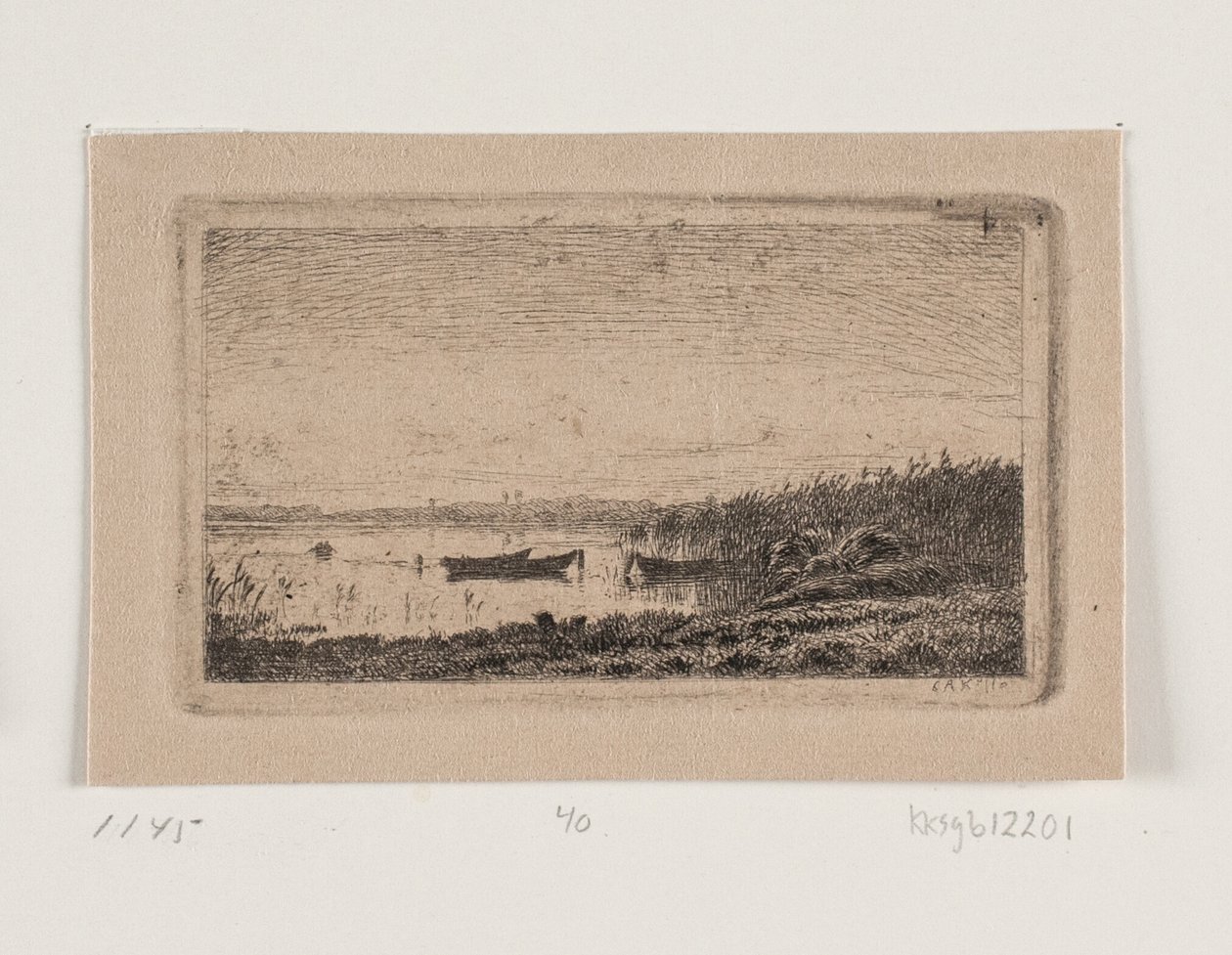 Maribo gölü kenarında by C.A. Kølle