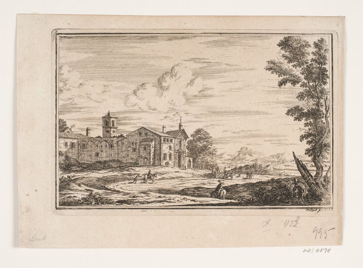 Bahçeden görülen çift merdivenli villa by C.A. Lorentzen