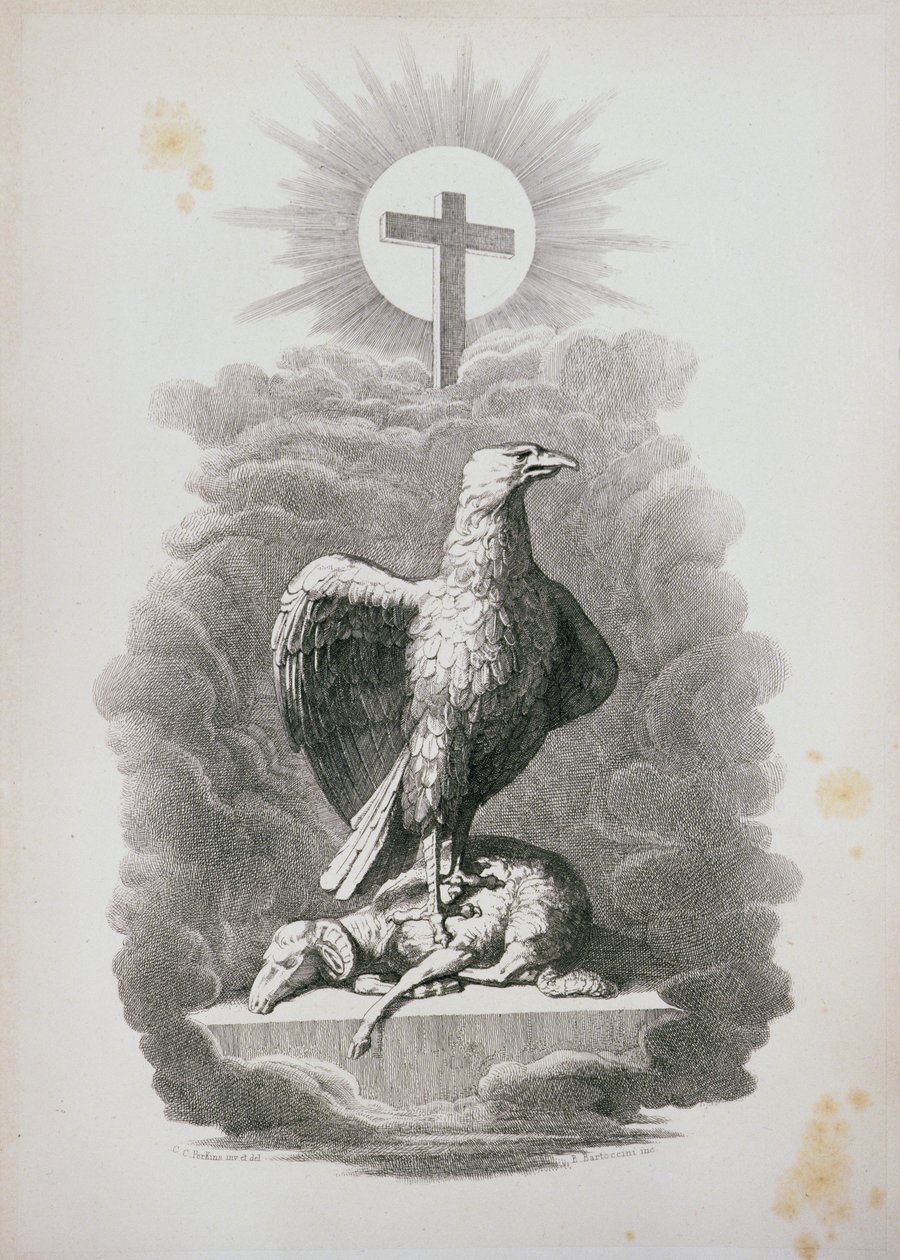B.Barloccini tarafından kazınmış bir Roma Alegorisi, 1849 by C.C Perkins